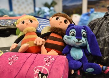 Plný tranzit oblečení ze sbírky od Libereckého kraje 