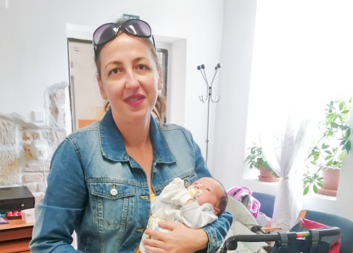 Naše kolegyně, Ukrajinka Katja, má potomka