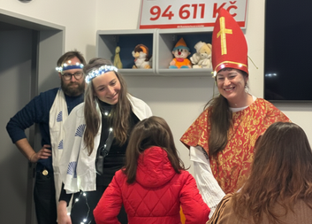 Mikulášská sbírka CO ČUMIŠ v Azylovém domě Jonáš